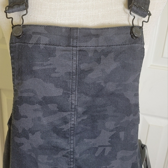 NWT Vanilla Star Women Juniors' Cotton Camo Denim Skirtall Black Gray Size 9 $49 - Picture 3 of 10